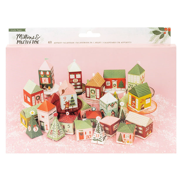 AC Crate Paper Mittens & Mistletoe Advent Calendar (25 Houses)