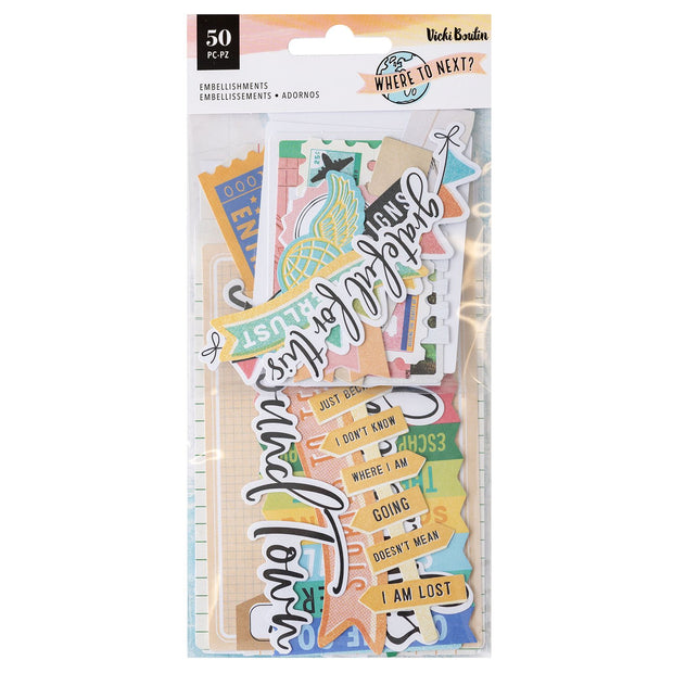 Vicki Boutin Where to Next Ephemera Journaling (50 Piece)