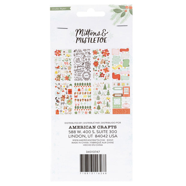 AC Crate Paper Mittens & Mistletoe Sticker Book (296 Pieces)