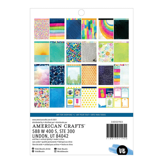AC Sweet Rush 6X8 Paper Pad Double Sided 24 Pieces