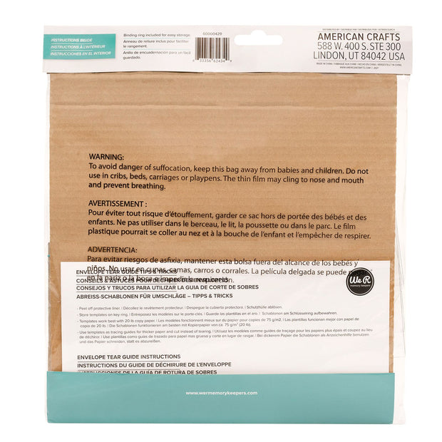 We R Memory Keepers Envelope Tear Guides (18 Piece)