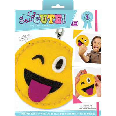 Sew Cute! Mini Felt Kit Emoji One Eye Open