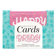 AC Boxed Cards Birthday Coated Matte (80 Pieces)