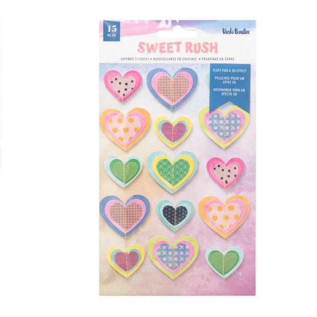 Vicki Boutin Sweet Rush Layered Stickers (15 Piece)