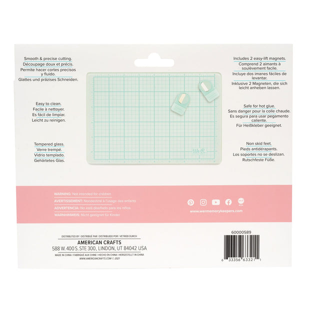 We R Memory Keepers Magnetic Glass Mat 9"X6" (3 Piece)