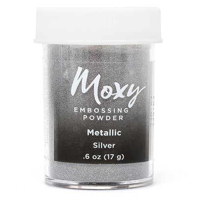 Moxy Embossing Powder Glitter Metallic Silver 6 oz.