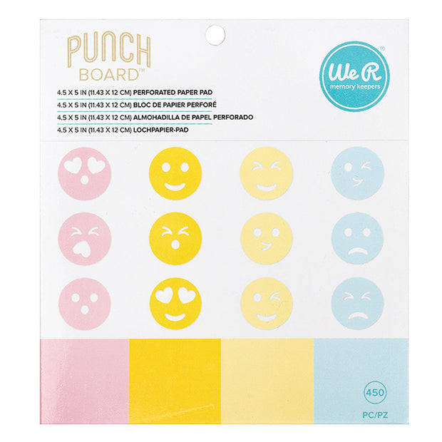 We R Emoji Punch Board Perforated Paper Pad