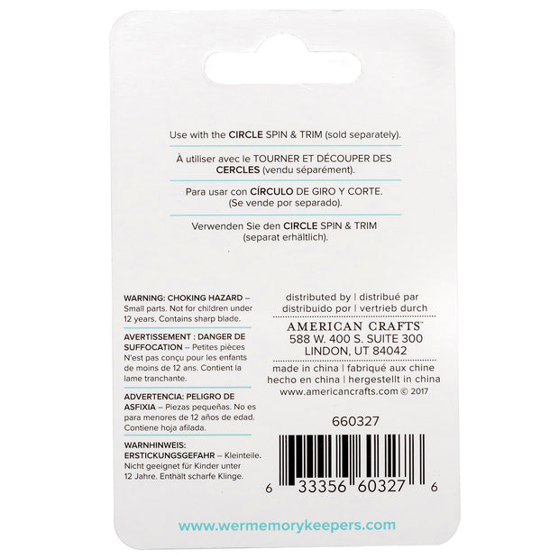 We R Memory Keepers Circle Spin & Trim Refill Blades 2/Pkg