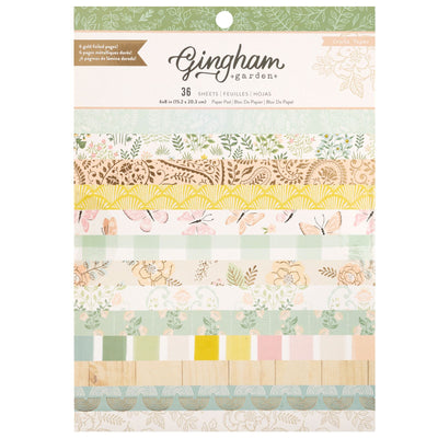 CP Gingham Garden 6X8 Paper Pad (36 Pieces)
