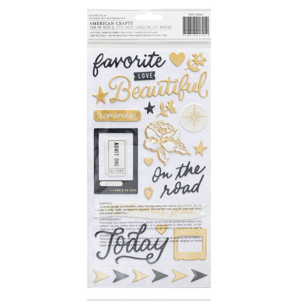 Maggie Holmes Round Trip Wander Phrase Gold Foil (66 Piece)