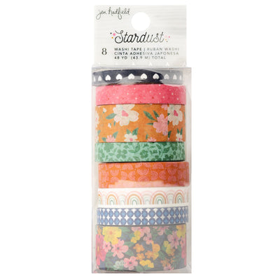 Jen Hadfield Stardust Washi Tape Silver Holographic (8 Piece)