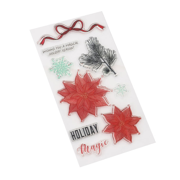 AC Vicki Boutin Evergreen Holly Acrylic Clear Stamps (12 pieces)